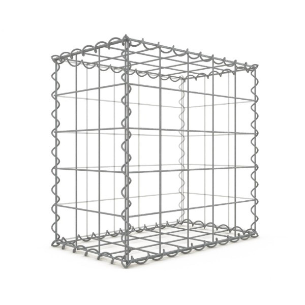 Gabion Rectangulaire 50x50x30 cm 4 faces fil 4 mm maille 10x10 cm
