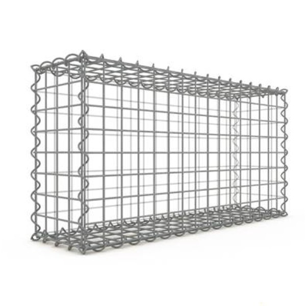 Gabion 80x40x20 cm fil 4 mm maille 5x5 cm 5 faces sans dessous