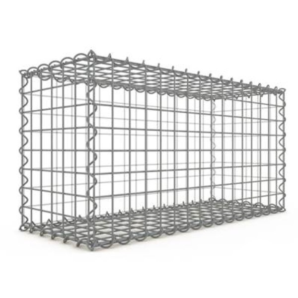 Gabion 80x40x30 cm fil 4 mm maille 5x5 cm 5 faces sans dessous