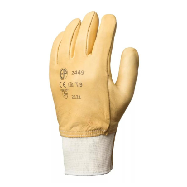 Gants de Manutention Cuir Coverguard Eurostrong 2450 Beige x 10