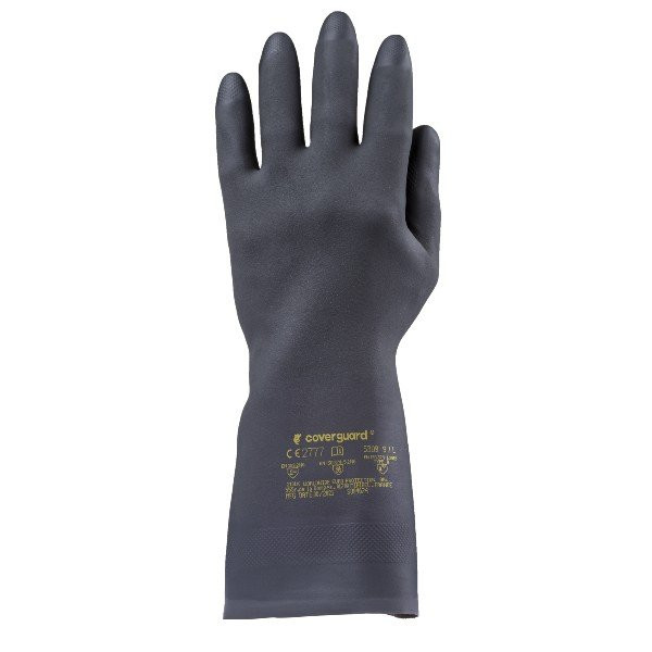 Gants de Protection Néoprène Coverguard Eurochem NE5310 Noir x10