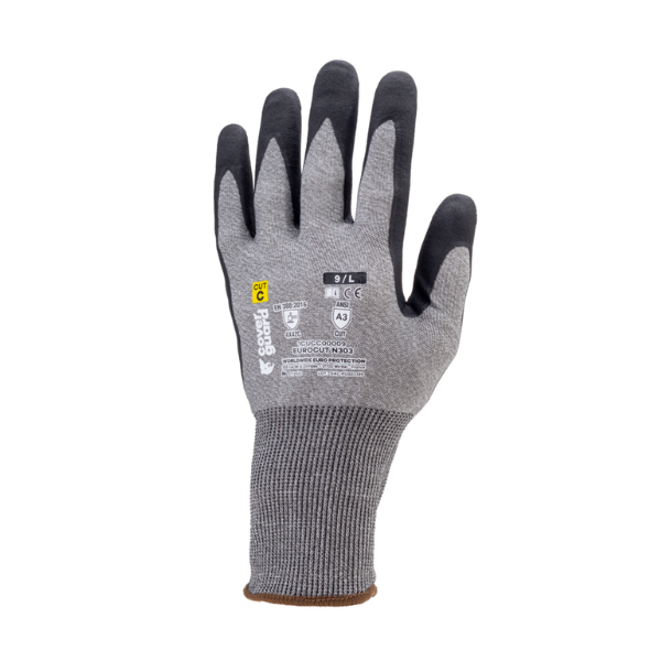Gants de Travail Anti-coupure Coverguard Eurocut N303 Gris x 5