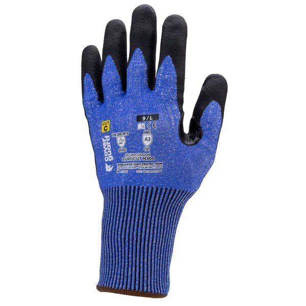 Gants de Travail Anti Coupure Coverguard Eurocut N300 Bleu x5