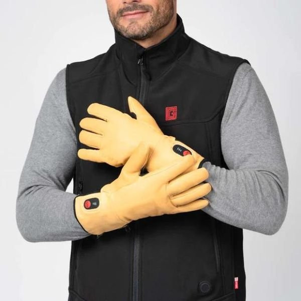 Gants De Travail En Cuir De Vache Extensible - Haute Température - Taille Unique - Neuf