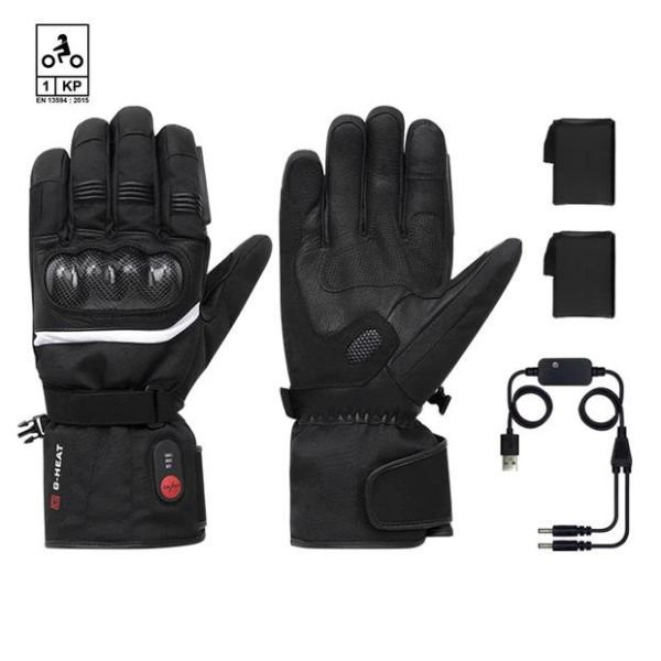 Gants chauffants en cuir pour moto – Boutique N°1 de vêtement chauffant