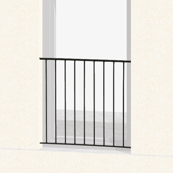 Garde-corps pour Fenêtre Classique, hauteur 60 cm, Dimensions au Choix