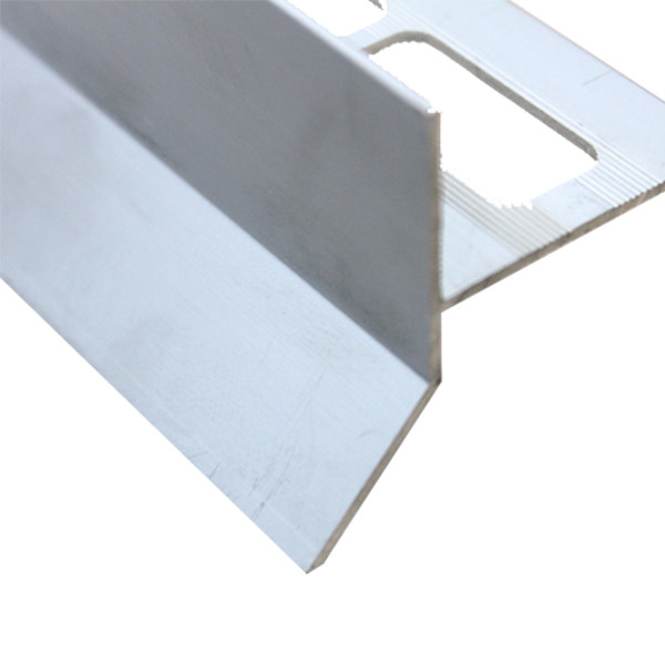 Profilé Goutte d'eau Aluminium Mat Chromé pour Carrelage 21 mm x 2,5 m