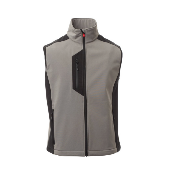 Gilet Softshell sans Manches Payper Cork Gris Fumée/Noir