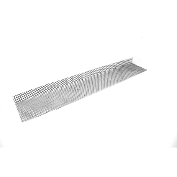 Grille anti-rongeur en aluminium noir L. 2000 x l. 30 x H. 60 mm