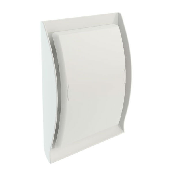 Grille Ventilation Nicoll ⌀ 100 mm Conforme Norme Gaz Neolia Blanc