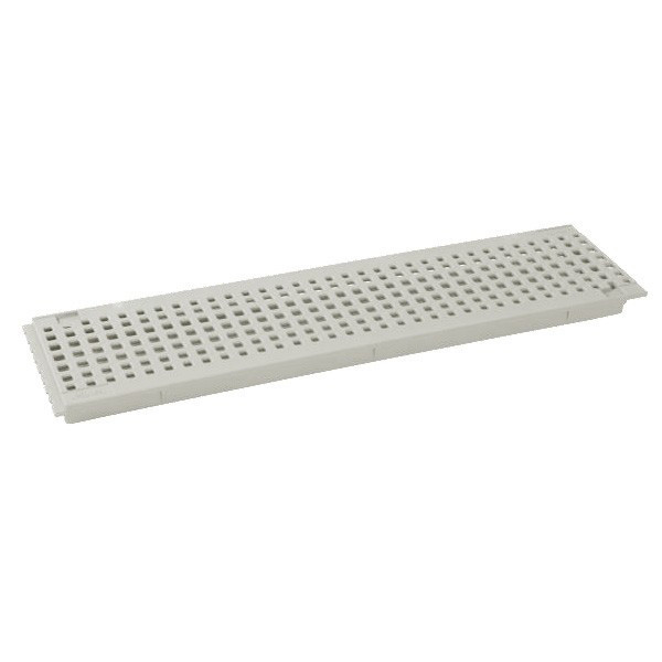 Grille Caniveau Piscine A15 Connecto Nicoll Blanche 100 mm x 0,50 m