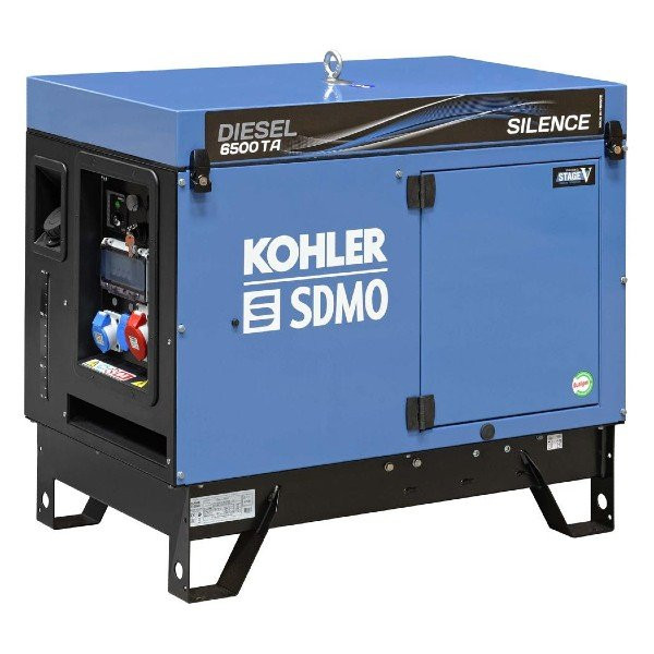 Groupe Électrogène Triphasé 6,5kVA Kohler Diesel 6500 TA Silence C5