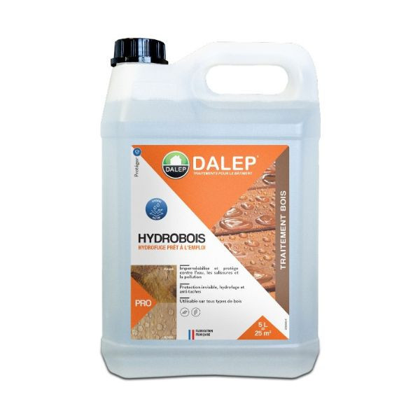 Hydrofuge Imperméabilisant Bois Dalep Hydrobois Bidon de 5L 