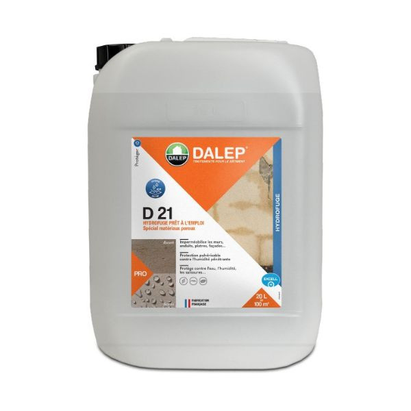 Hydrofuge Matériaux Poreux DalepD21 20L 