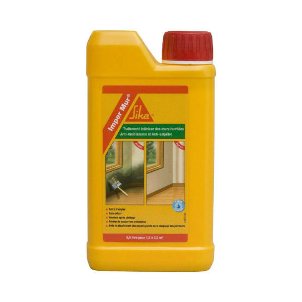 Sika Imper Mur, Resine pour traitement des murs humides, anti