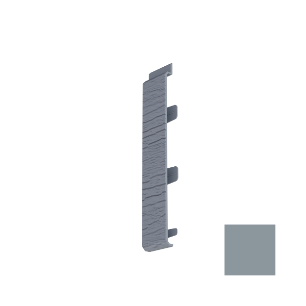 Jonction pour Lame de Bardage MEP Isocel Veiné Bois Gris Foncé x 10