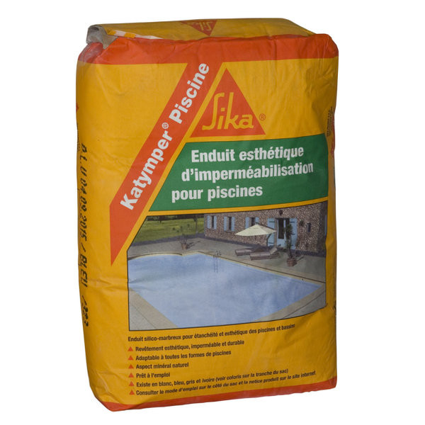 Mortier d'étanchéité Sika Katymper piscine Ivoire, sac 25kg