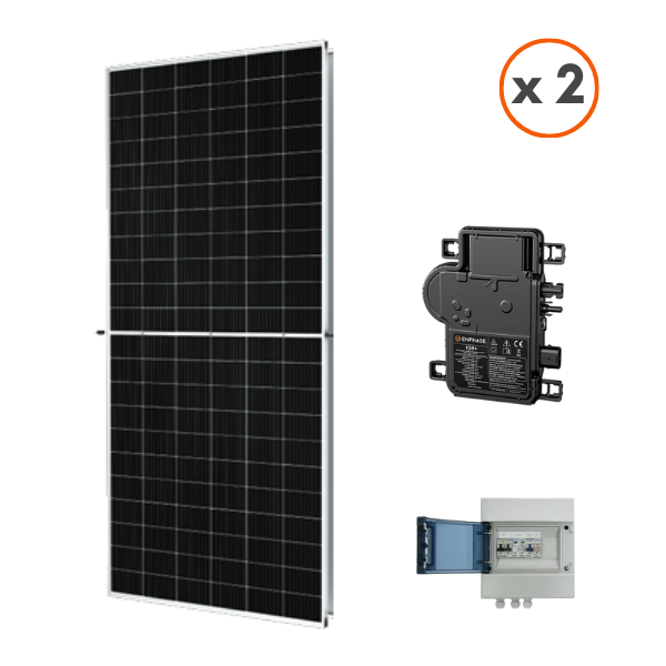 Kit Solaire 2 Panneaux + Micro-Onduleur Enphase 