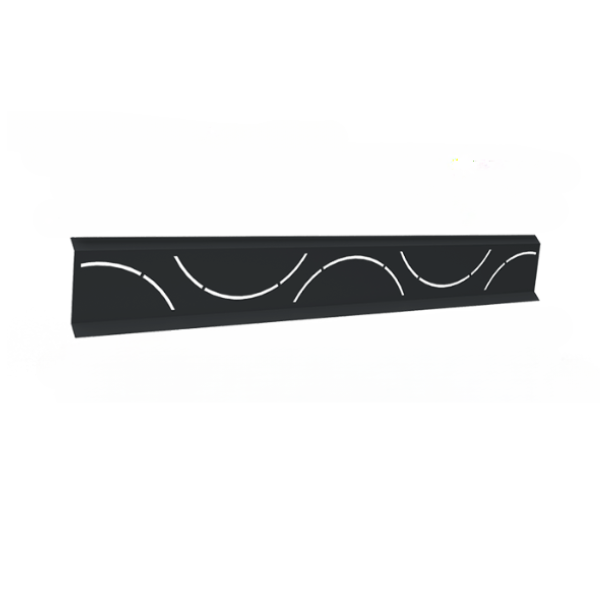 Lame de Clôture Alu Ambre Occultalu Bull H 25cm L 2m 7016 Sablé x 6