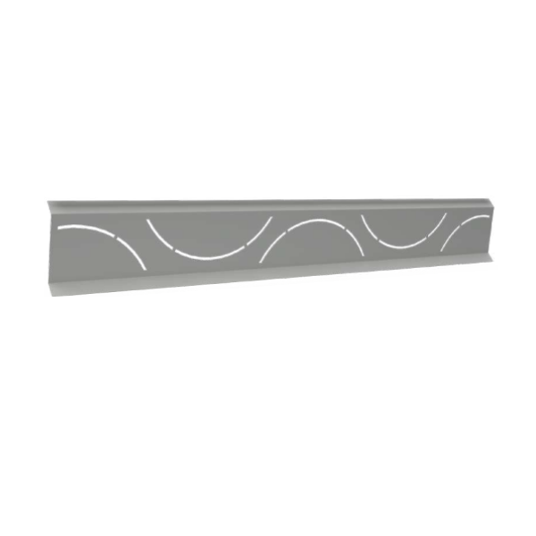 Lame de Clôture Alu Ambre Occultalu Bull H 25cm L 2m 7035 Sablé x 6