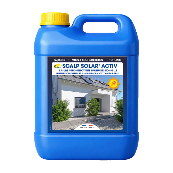 Lasure pour Toitures, Façades et Murs Scalp Solar'Activ, Bidon de 20L