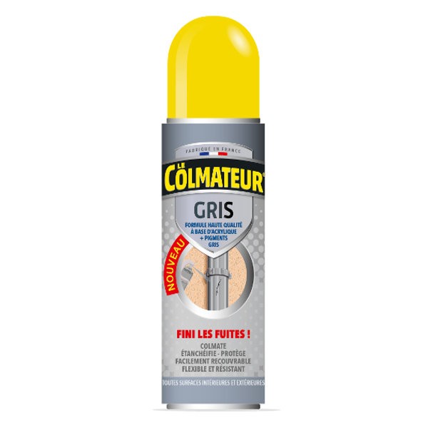 Le colmateur gris, spray pour étanchéité, bouteille de 405ml