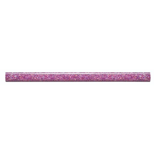 Frise Carrelage Paillette Violette Verre Alu LI23, Listel 1 x 60 x 1 cm