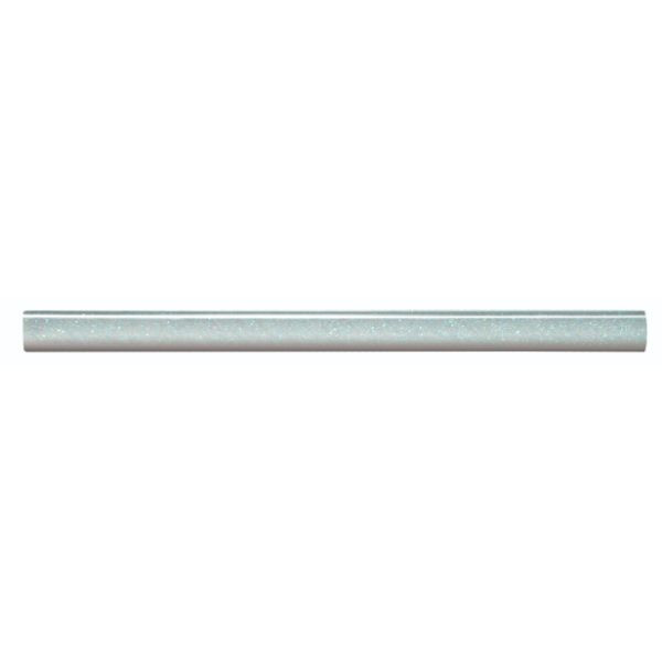 Frise Carrelage Paillette Argent Verre Alu LI26, Listel 1 x 60 x 1 cm