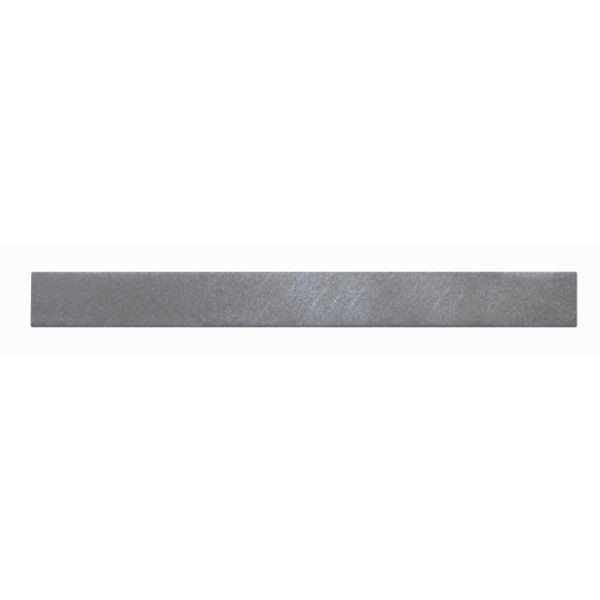 Frise Carrelage Grise Verre Alu LI41, Listel 1,5 x 60 x 0,8 cm