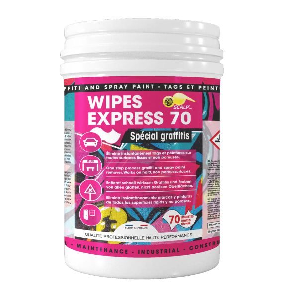 Lingettes nettoyantes Anti-graffitis Scalp Wipes Express 70