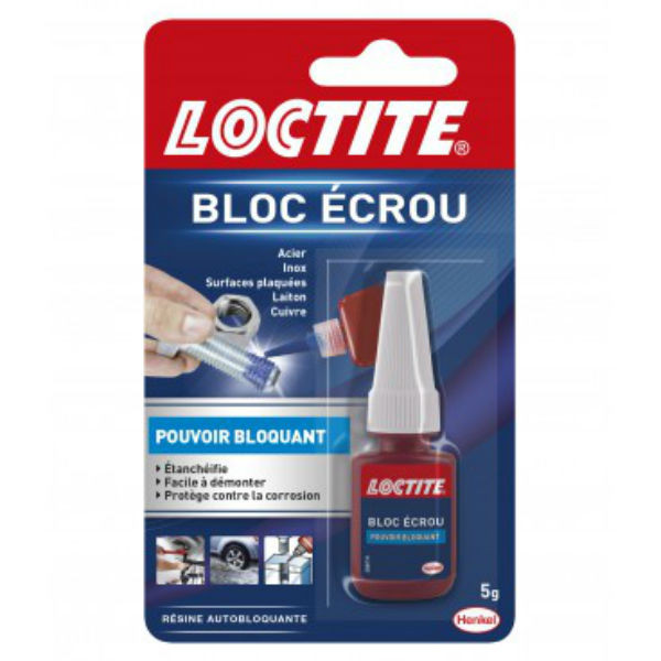 Colle Multi-Usages Bloc Écrou Loctite, 5 ml 12 uc 