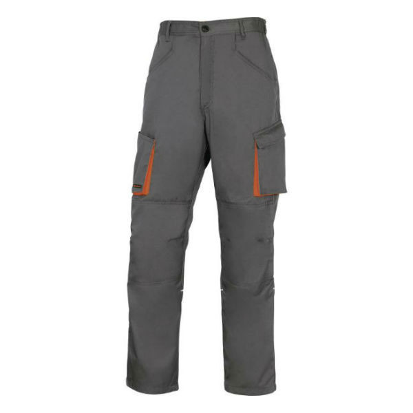 Pantalon de Travail DeltaPlus M2PA2 Gris-Orange