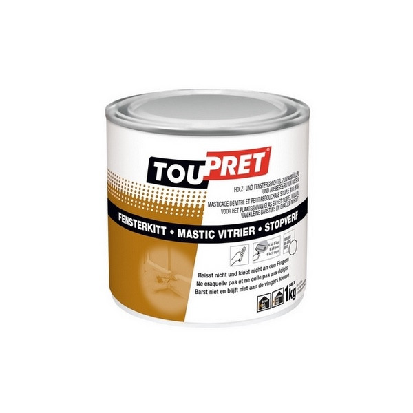 Mastic en Pâte Toupret Mastic Vitrier Marron Pot 1 kg