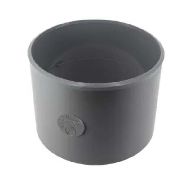 Manchon PVC à Coller Femelle-Femelle NF Nicoll M2Z Gris, ⌀100mm