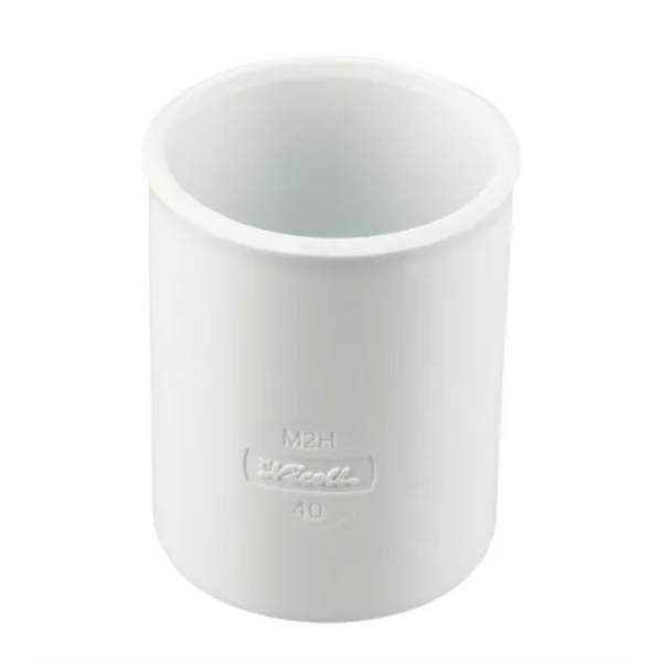 Manchon PVC à Coller NF Femelle-Femelle Nicoll M2HB Blanc, ⌀40mm