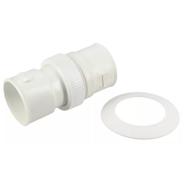 Manchon union PVC à Coller NF Nicoll MMRD4K Blanc, ⌀40mm