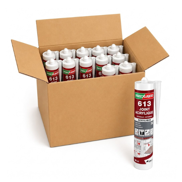 Mastic 613 Joint Acrylique Blanc Parexlanko 300 ml x 12