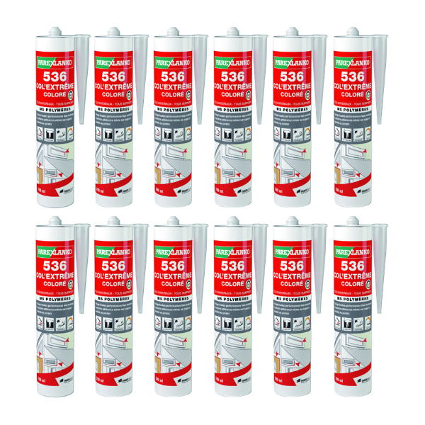 Mastic Joint Colle 536 Col Extrême Blanc ParexLanko 290 ml x 12