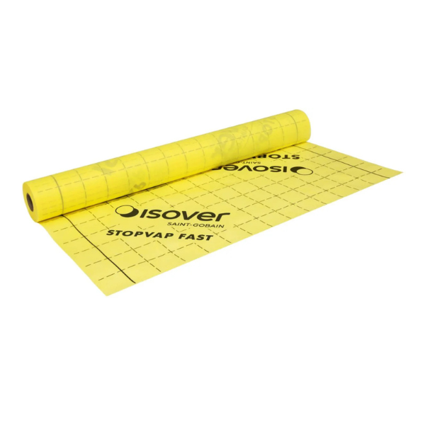 Membrane Pare-vapeur adhésive Isover Stopvap Fast, Rouleau de 1,5x40m
