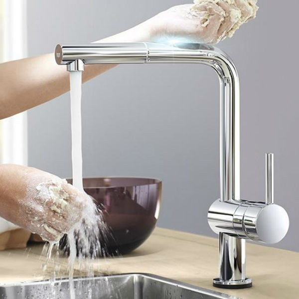 Mitigeur électronique pour Evier Grohe Minta Touch Chromé 