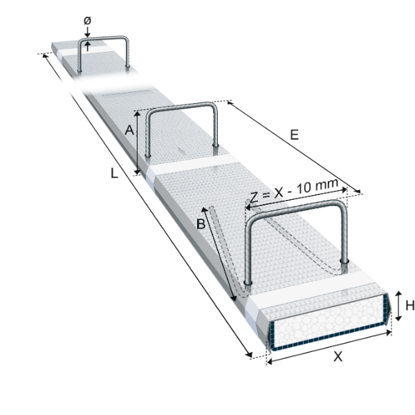 Boite d'Attente Polypropylène Préfabriquée AB-BOX 120D 08/20cm, 120cm