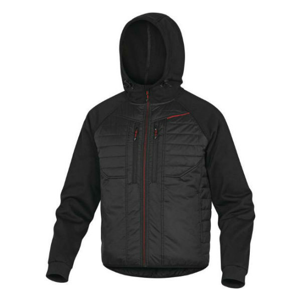 Veste Bi-Matière DeltaPlus Moove Noir-Rouge