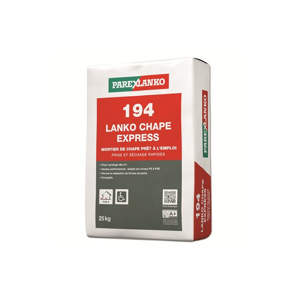 Mortier de Chape LankoChape Express L19425EUR 25 kg materiauxnet