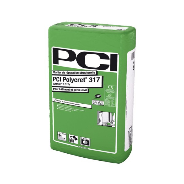 Mortier Fibré de Réparation pour Bâtiment PCI Polycret 317 Sac 25kg