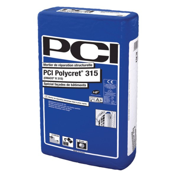 Mortier Fibré de Réparation de Façades PCI Polycret 315 Sac 25kg