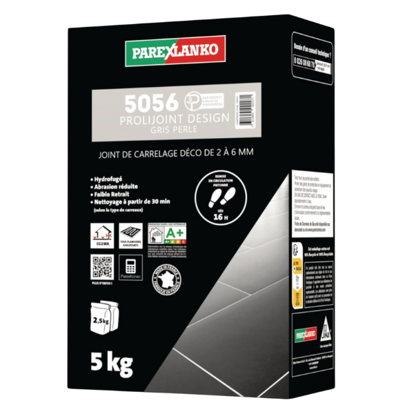 Mortier Joint Carrelage Parexlanko 5056 Prolijoint Design Perle, 5kg