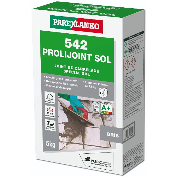 Mortier Joint Gris 542 Prolijoint Sol ParexLanko, 5 kg