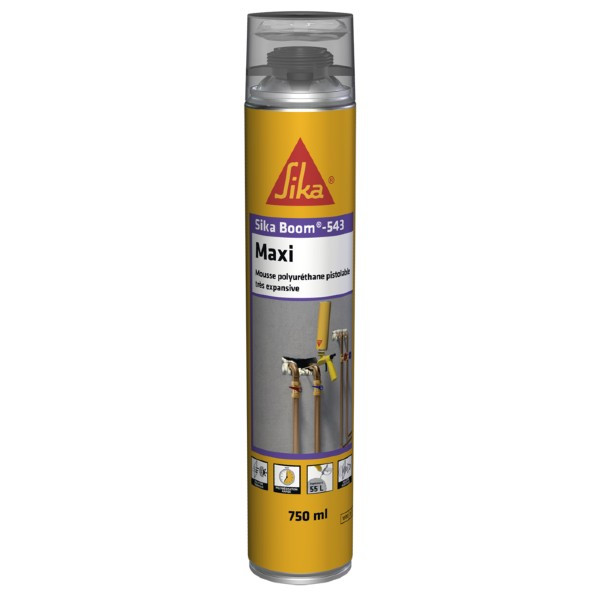 Mousse polyuréthane monocomposante, auto-expansive jaune 500ml