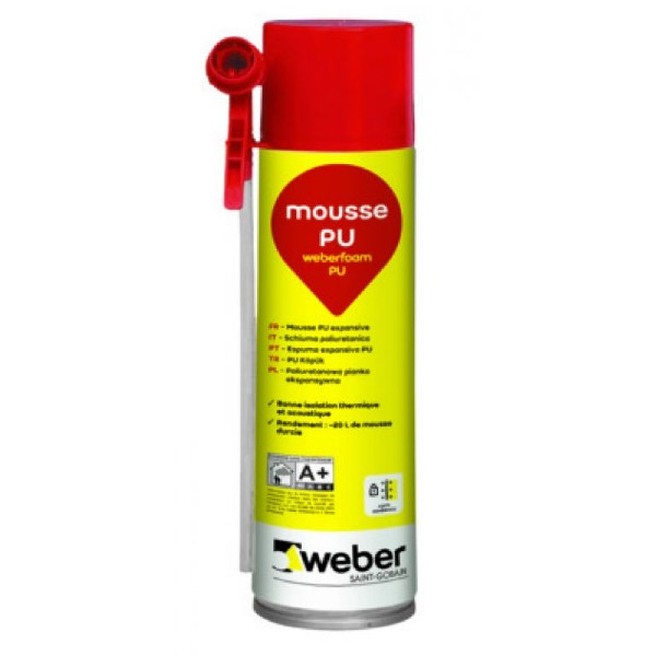 Mousse expansive Polyuréthane Weberfoam PU 500ml