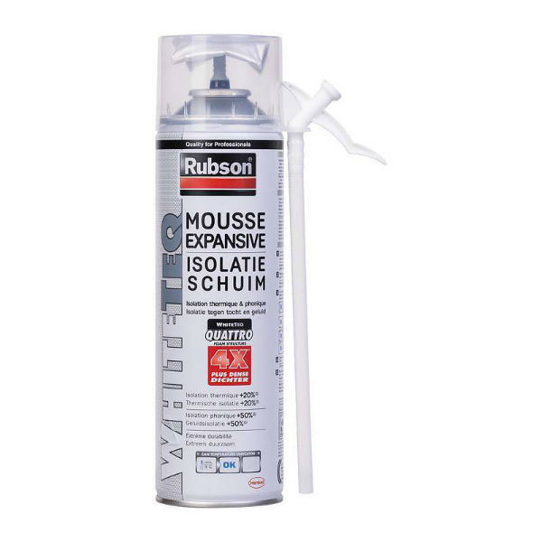 Mousse Expansive Thermique et Phonique Rubson, aérosol 500ml 